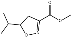 3-Isoxazolecarboxylicacid,4,5-dihydro-5-(1-methylethyl)-,methylester(9CI) Structure