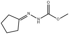 2-Cyclopentylidenehydrazine-1-carboxylic acid methyl ester Structure