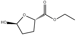 2-Furancarboxylicacid,tetrahydro-5-hydroxy-,ethylester,(2S-trans)-(9CI) Structure