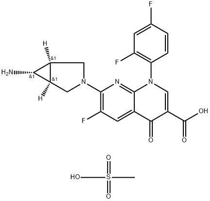 Trovafloxacin Mesylate Structure