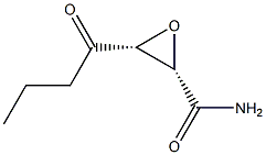 옥시란카복스아미드,3-(1-옥소부틸)-,(1R-cis)-(9CI) 구조식 이미지