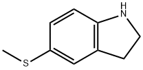 5-(methylthio)indoline Structure