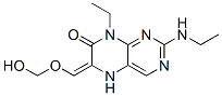 (6E)-8-ethyl-2-ethylamino-6-(hydroxy-methoxy-methylidene)-5H-pteridin- 7-one 구조식 이미지