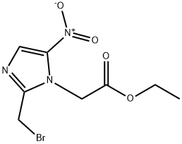 1H-Imidazole-1-acetic acid, 2-(bromomethyl)-5-nitro-, ethyl ester Structure