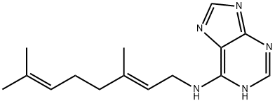 N6-[(E)-3,7-Dimethyl-2,6-octadienyl]adenine Structure