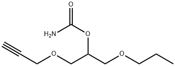 Carbamic acid 2-propoxy-1-(2-propynyloxymethyl)ethyl ester Structure