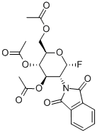2-DEOXY-2-PHTHALIMIDO-3,4,6-TRI-O-ACETYL-ALPHA-D-GLUCOPYRANOSYL FLUORIDE 구조식 이미지