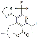 methyl 2-(difluoromethyl)-5-(4,5-dihydro-1,3-thiazol-2-yl)-4-(2-methyl propyl)-6-(trifluoromethyl)pyridine-3-carboxylate Structure