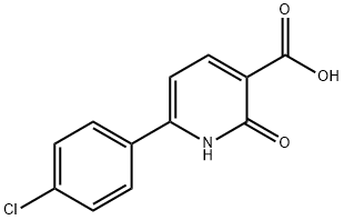 6-(4-chlorophenyl)-1,2-dihydro-2-oxo-3-Pyridinecarboxylic acid Structure