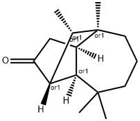 (1alpha,3abeta,4alpha,8abeta,9S*)-octahydro-4,8,8,9-tetramethyl-1,4-methanoazulen-2(1H)-one 구조식 이미지