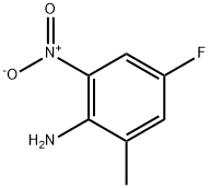 2-Amino-5-fluoro-3-nitrotoluene, 2-Amino-5-fluoro-3-methyl-1-nitrobenzene Structure