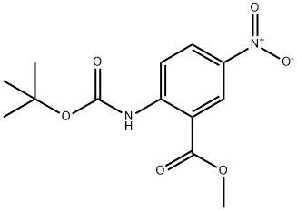 2-TERT-BUTOXYCARBONYLAMINO-5-NITRO-BENZOICACID메틸에스테르 구조식 이미지