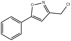 3-(클로로메틸)-5-페닐리속사졸 구조식 이미지