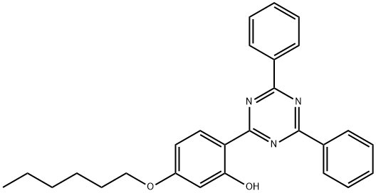 2-(4,6-디페닐01,3,5-트리아진-2-일)-5-[(헥실)옥시]페놀 구조식 이미지