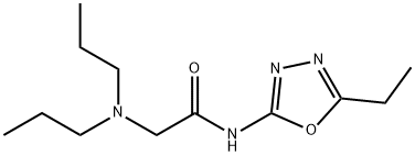 2-(dipropylamino)-N-(5-ethyl-1,3,4-oxadiazol-2-yl)acetamide Structure