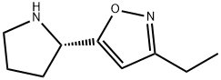 Isoxazole, 3-ethyl-5-(2-pyrrolidinyl)-, (S)- (9CI) Structure