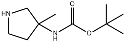 3-(Boc-aMino)-3-Methylpyrrolidine Structure