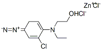 4-DIAZO-N-ETHYL-N-(2-HYDROXYETHYL)ANILINE CHLORIDE ZINC CHLORIDE Structure