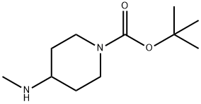1-Boc-4-메틸아미노피페리딘 구조식 이미지