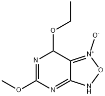 [1,2,5]Oxadiazolo[3,4-d]pyrimidine,7-ethoxy-6,7-dihydro-5-methoxy-,1-oxide(9CI) Structure