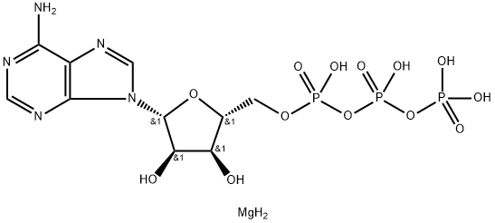 아데노신5'-(사수소삼인산)마그네슘염 구조식 이미지