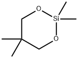 2,2,5,5-tetramethyl-1,3-dioxa-2-silacyclohexane Structure