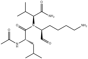 AC-LEU-VAL-LYS-ALDEHYDE 구조식 이미지