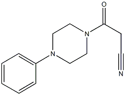 3-OXO-3-(4-PHENYL-PIPERAZIN-1-YL)-PROPIONITRILE Structure