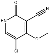 5-CHLORO-1,2-DIHYDRO-4-METHOXY-2-OXO-3-PYRIDINECARBONITRILE 구조식 이미지