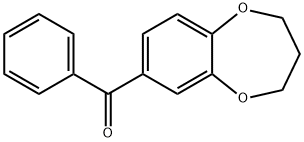 3,4-DIHYDRO-2H-1,5-BENZODIOXEPIN-7-YL(PHENYL)METHANONE Structure