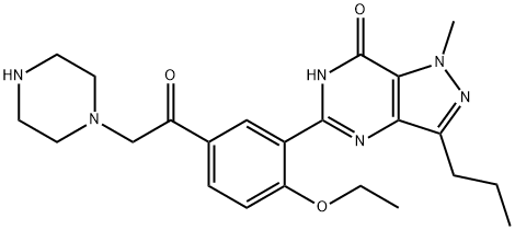 N-Desethyl Acetildenafil Structure