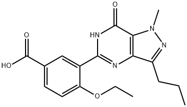 5-(5-Carboxy-2-ethoxyphenyl)-1-Methyl-3-n-propyl-1,6-dihydro-7H-pyrazolo[4,3-d]pyriMidin-7-one 구조식 이미지