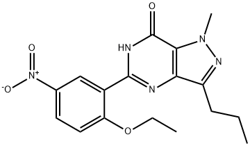 5-(2-Ethoxy-5-nitrophenyl)-1,6-dihydro-1-Methyl-3-propyl-7H-pyrazolo[4,3-d]pyriMidin-7-one 구조식 이미지