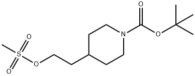 1-BOC-4-(2-METHANESULFONYLOXY-ETHYL)-PIPERIDINE Structure