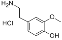 3-O-Methyldopamine hydrochloride 구조식 이미지