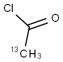 ACETYL CHLORIDE-2-13C 구조식 이미지