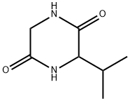 2,5-Piperazinedione, 3-(1-Methylethyl)- Structure