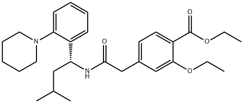 (R)-Repaglinide Ethyl Ester Structure