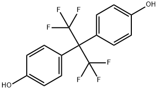 2,2-비스(4-하이드록시페닐)헥사플루오로프로판 구조식 이미지