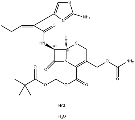 Cefcapene pivoxil hydrochloride Structure