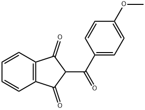 2-(4-Methoxybenzoyl)-1H-indene-1,3(2H)-dione, 4-[(2,3-Dihydro-1,3-dioxo-1H-inden-2-yl)carbonyl]anisole Structure