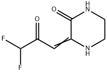 피페라지논,3-(3,3-디플루오로-2-옥소프로필리덴)-(9CI) 구조식 이미지