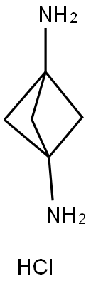Bicyclo[1.1.1]pentane-1,3-diaMine hydrochloride(1:2) 구조식 이미지
