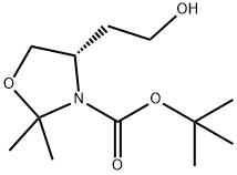(S)-tert-부틸4-(2-히드록시에틸)-2,2-디메틸록사졸리딘-3-카르복실레이트 구조식 이미지