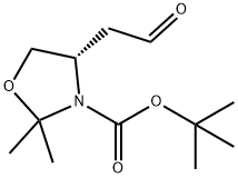 (S)-TERT-BUTYL 2,2-DIMETHYL-4-(2-OXOETHYL)OXAZOLIDINE-3-CARBOXYLATE 구조식 이미지