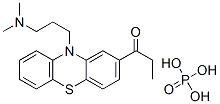 1-[10-[3-(dimethylamino)propyl]-10H-phenothiazin-2-yl]propan-1-one phosphate Structure