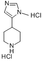 4-(1-Methyl-1H-imidazol-5-yl)piperidine dihydrochloride Structure