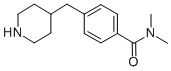 N,N-DIMETHYL-4-(4-PIPERIDINYLMETHYL)BENZAMIDE 구조식 이미지