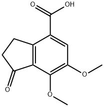 1H-Indene-4-carboxylic acid, 2,3-dihydro-6,7-dimethoxy-1-oxo- 구조식 이미지