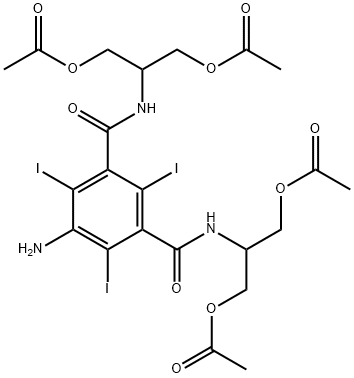 5-AMINO-N,N''-BIS[2-ACETOXY-1-(ACETOXYMETHYL)ETHYL]-2,4,6-TRIIODOISOPHTHALAMIDE Structure